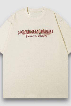 Style Core Aesthetics, New Style Trends Flower Heart Pattern Printed Tee