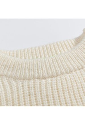 Style Core Aesthetics, New Style Trends Flower & Letter Pattern Cropped Sweater