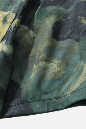 Style Core Aesthetics, New Style Trends Flower oil painting shirt