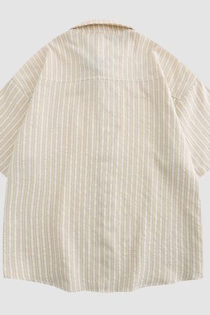 Style Core Aesthetics, New Style Trends Flower Stripe Shirt