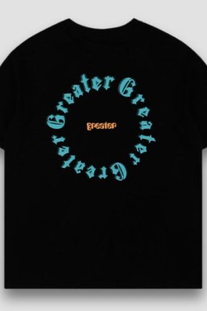 Style Core Aesthetics, New Style Trends Foam Letter Print Tee