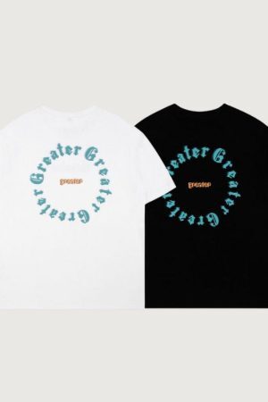 Style Core Aesthetics, New Style Trends Foam Letter Print Tee