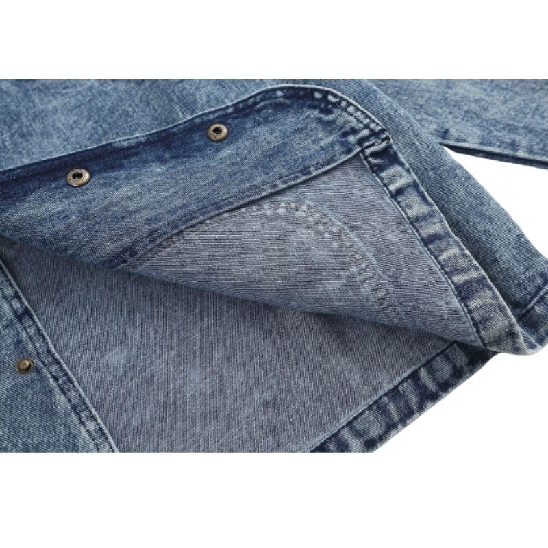 Style Core Aesthetics, New Style Trends Foliage Embroidered Multi-Pocket Denim Jacket Style Core Aesthetics, New Style Trends Foliage Embroidered Multi-Pocket Denim Jacket