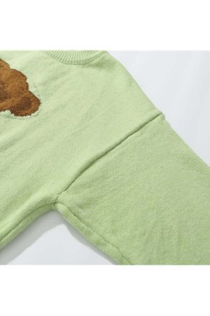 Style Core Aesthetics, New Style Trends Football Bear Sweater