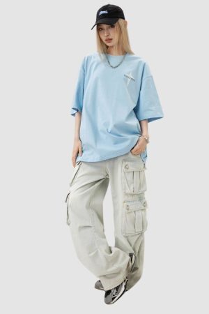 Style Core Aesthetics, New Style Trends Four-pointed Star Cotton Tee