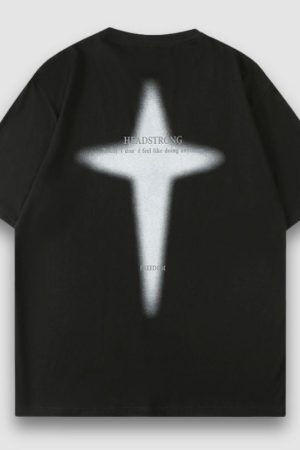 Style Core Aesthetics, New Style Trends Four-pointed Star Cotton Tee