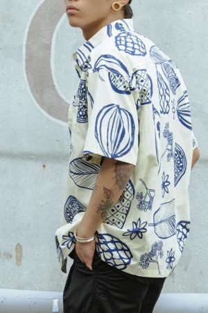 Style Core Aesthetics, New Style Trends Fruit Graffiti Summer Shirt