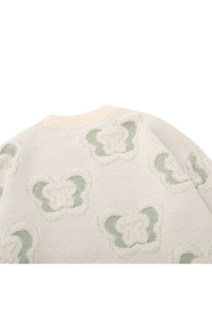Style Core Aesthetics, New Style Trends Full Butterfly Embroidered Pullover