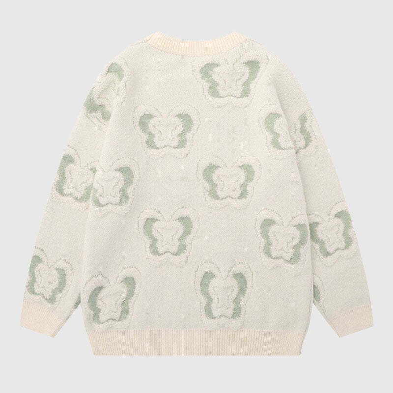 Style Core Aesthetics, New Style Trends Full Butterfly Embroidered Pullover