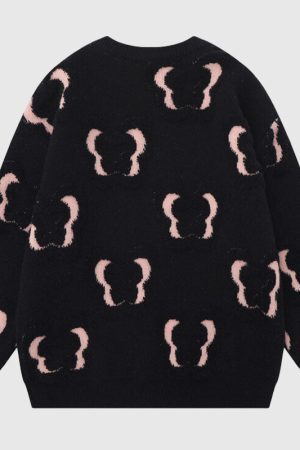 Style Core Aesthetics, New Style Trends Full Butterfly Embroidered Pullover