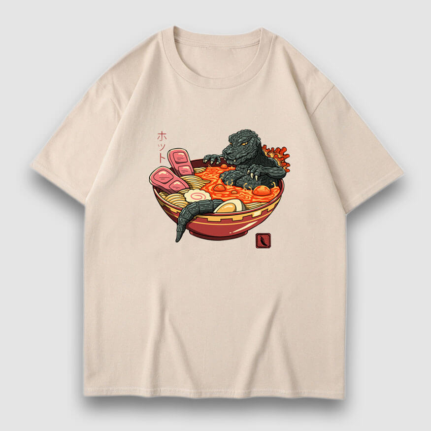 Style Core Aesthetics, New Style Trends Funny Bathing Cartoon Print Tee