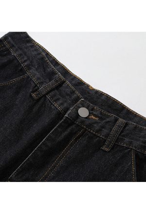 Style Core Aesthetics, New Style Trends Funny Graffiti Straight-Leg Jeans