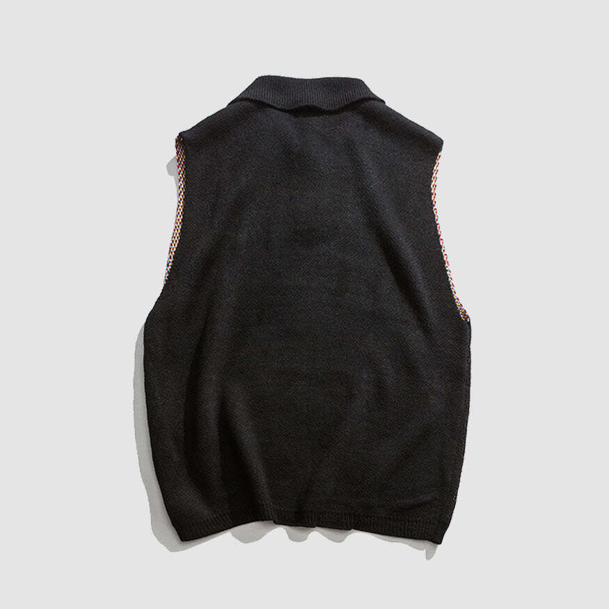 Style Core Aesthetics, New Style Trends Funny Graphic Pattern Vest Sweater Style Core Aesthetics, New Style Trends Funny Graphic Pattern Vest Sweater