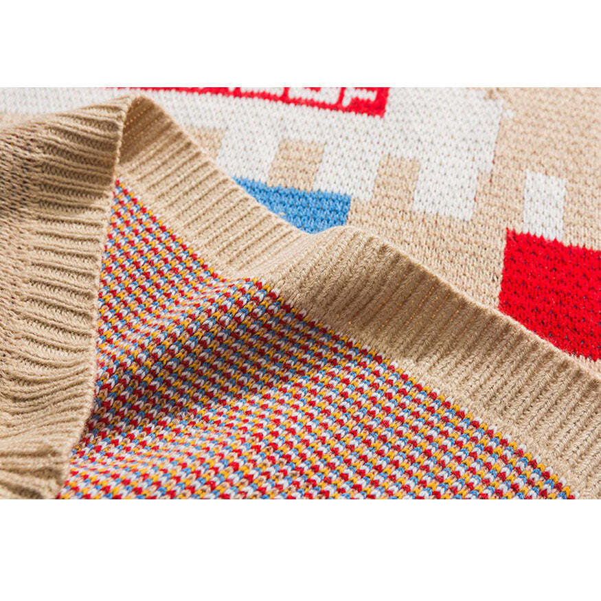 Style Core Aesthetics, New Style Trends Funny Graphic Pattern Vest Sweater Style Core Aesthetics, New Style Trends Funny Graphic Pattern Vest Sweater