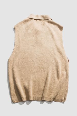 Style Core Aesthetics, New Style Trends Funny Graphic Pattern Vest Sweater