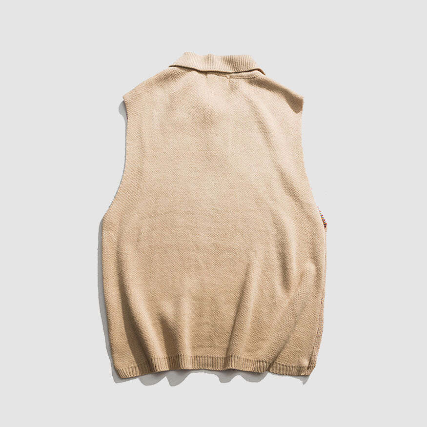 Style Core Aesthetics, New Style Trends Funny Graphic Pattern Vest Sweater Style Core Aesthetics, New Style Trends Funny Graphic Pattern Vest Sweater