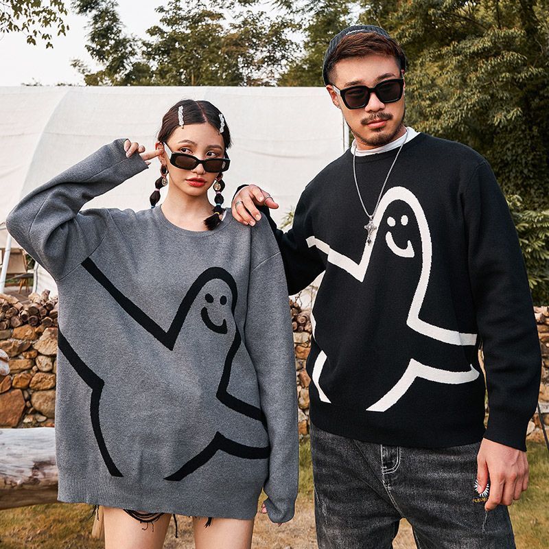 Style Core Aesthetics, New Style Trends Funny Line Pattern Design Pullover Style Core Aesthetics, New Style Trends Funny Line Pattern Design Pullover