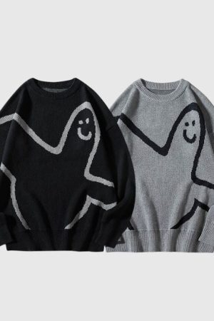 Style Core Aesthetics, New Style Trends Funny Line Pattern Design Pullover