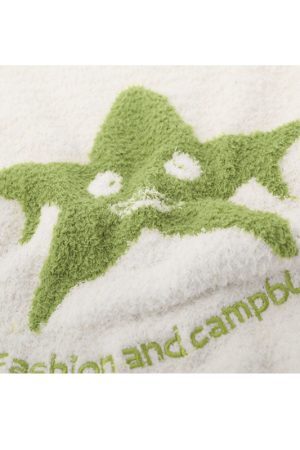 Style Core Aesthetics, New Style Trends Funny Star Pattern Embroidered Pullover