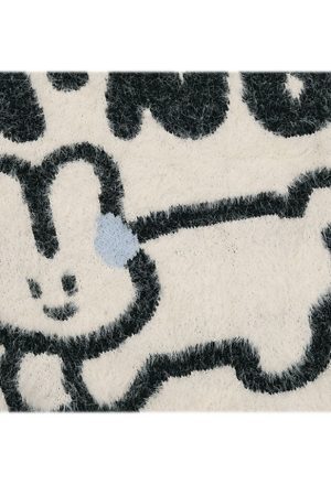 Style Core Aesthetics, New Style Trends Fuzzy Rabbit Pattern Sweater