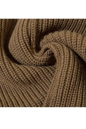 Style Core Aesthetics, New Style Trends Geometry Label Turtleneck Sweater