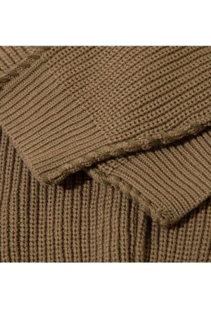 Style Core Aesthetics, New Style Trends Geometry Label Turtleneck Sweater