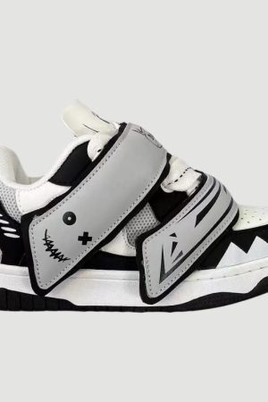 Style Core Aesthetics, New Style Trends Ghost Face Thick Sole Sneakers