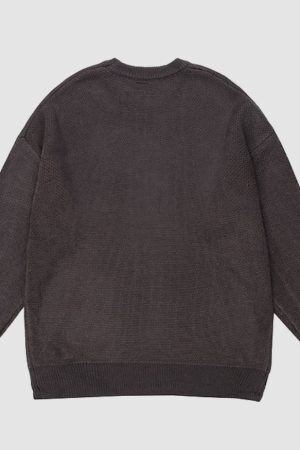 Style Core Aesthetics, New Style Trends GOOD NIGHT Bear Pattern Sweater