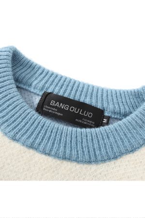 Style Core Aesthetics, New Style Trends Gradient Camouflage Striped Sweater