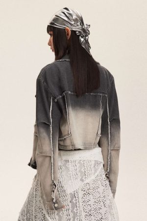 Style Core Aesthetics, New Style Trends Gradient Denim Cargo Sets