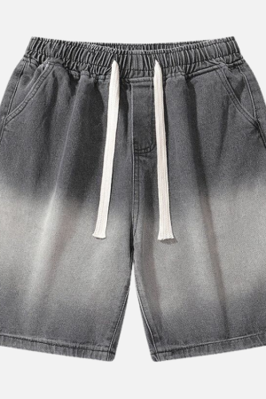 Style Core Aesthetics, New Style Trends Gradient Denim Shorts