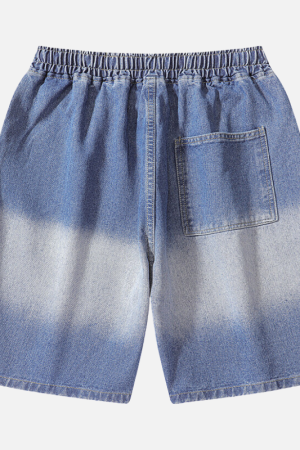 Style Core Aesthetics, New Style Trends Gradient Denim Shorts