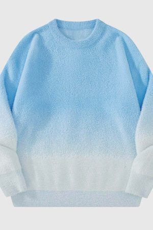 Style Core Aesthetics, New Style Trends Gradient Knit Pullover