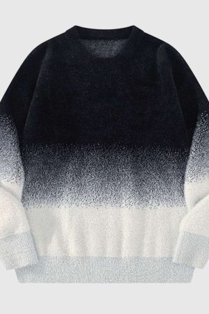 Style Core Aesthetics, New Style Trends Gradient Knit Pullover