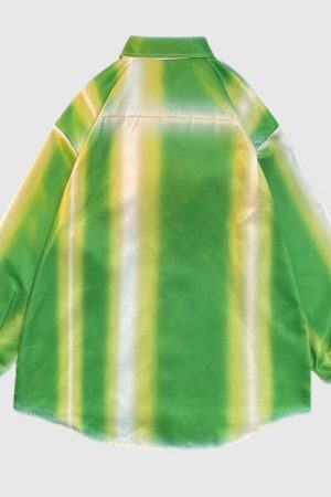 Style Core Aesthetics, New Style Trends Gradient Stripe Shirts