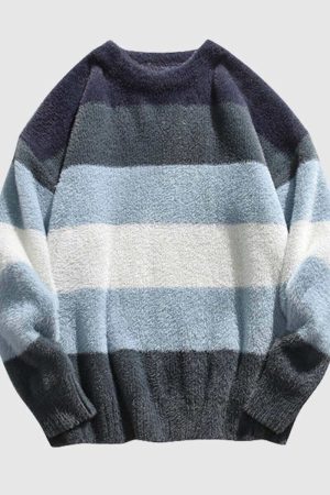 Style Core Aesthetics, New Style Trends Gradient Stripe Sweater