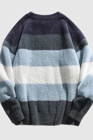 Style Core Aesthetics, New Style Trends Gradient Stripe Sweater