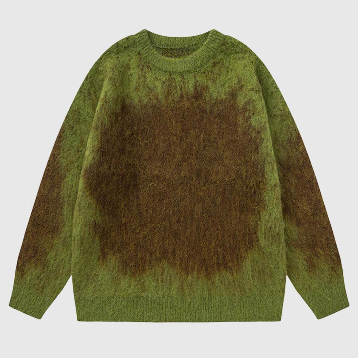 Style Core Aesthetics, New Style Trends Gradient Tie-Dye Fluffy Sweater