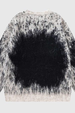 Style Core Aesthetics, New Style Trends Gradient Tie-Dye Fluffy Sweater