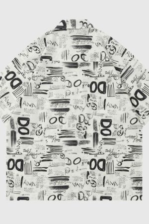 Style Core Aesthetics, New Style Trends Graffiti Full Print Shirt