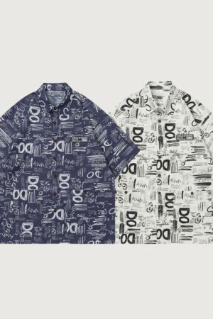 Style Core Aesthetics, New Style Trends Graffiti Full Print Shirt