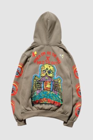 Style Core Aesthetics, New Style Trends Graffiti-Inspired Spring Hoodie