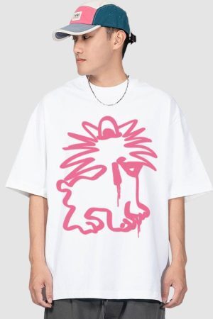 Style Core Aesthetics, New Style Trends Graffiti Monster Cotton Tee