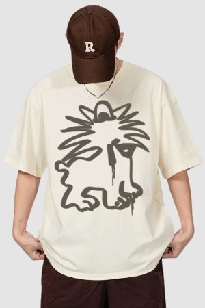 Style Core Aesthetics, New Style Trends Graffiti Monster Cotton Tee