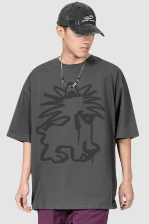 Style Core Aesthetics, New Style Trends Graffiti Monster Cotton Tee