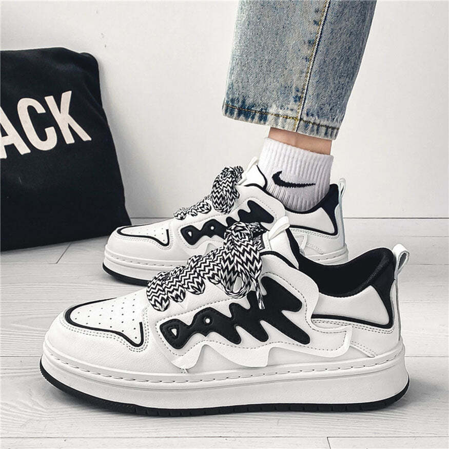 Style Core Aesthetics, New Style Trends Graffiti Pattern Skate Shoes Style Core Aesthetics, New Style Trends Graffiti Pattern Skate Shoes