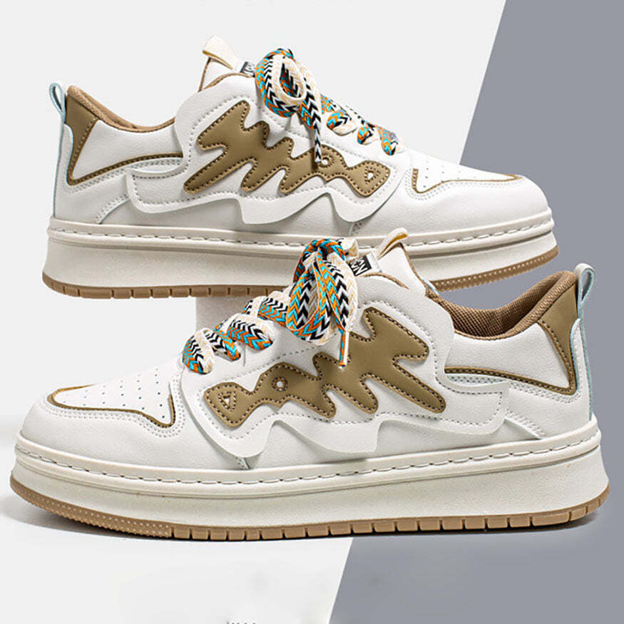 Style Core Aesthetics, New Style Trends Graffiti Pattern Skate Shoes Style Core Aesthetics, New Style Trends Graffiti Pattern Skate Shoes