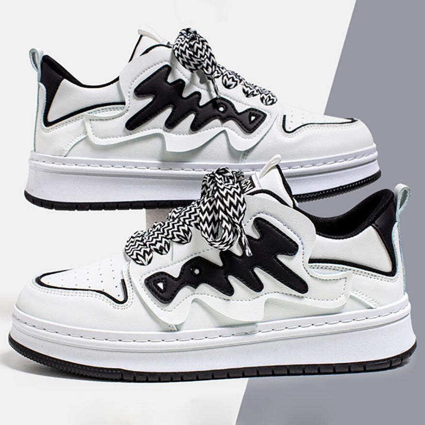 Style Core Aesthetics, New Style Trends Graffiti Pattern Skate Shoes Style Core Aesthetics, New Style Trends Graffiti Pattern Skate Shoes