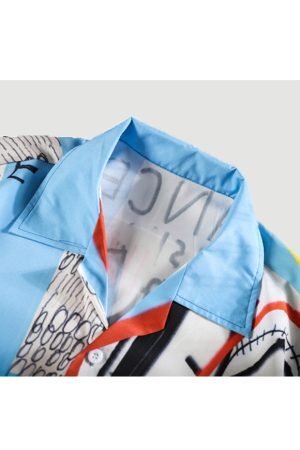 Style Core Aesthetics, New Style Trends Graffiti Printed Shirt