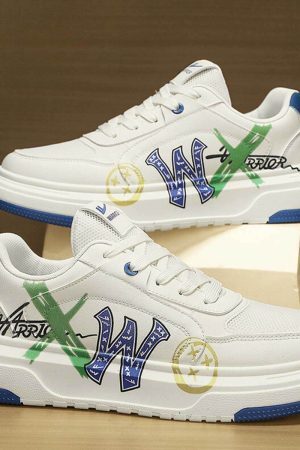 Style Core Aesthetics, New Style Trends Graffiti-Style Casual Sneakers